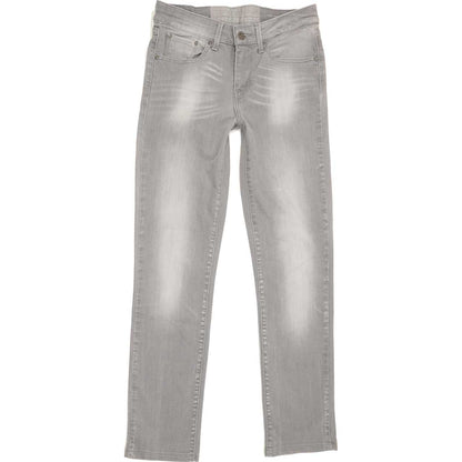 Levi's Demi Curve Women Grey Straight Slim Stretch Jeans W27 L29