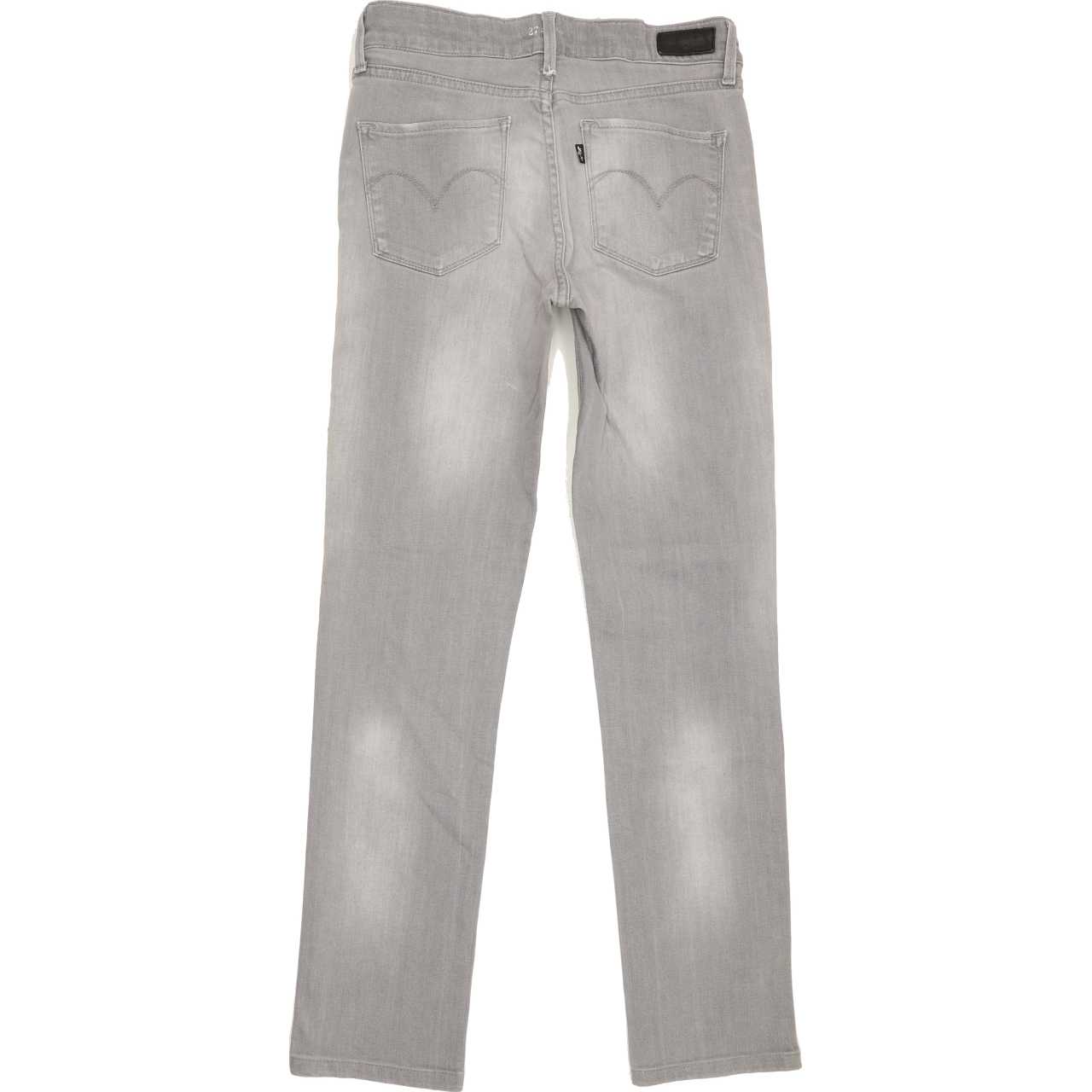 Levi's Demi Curve Women Grey Straight Slim Stretch Jeans W27 L29