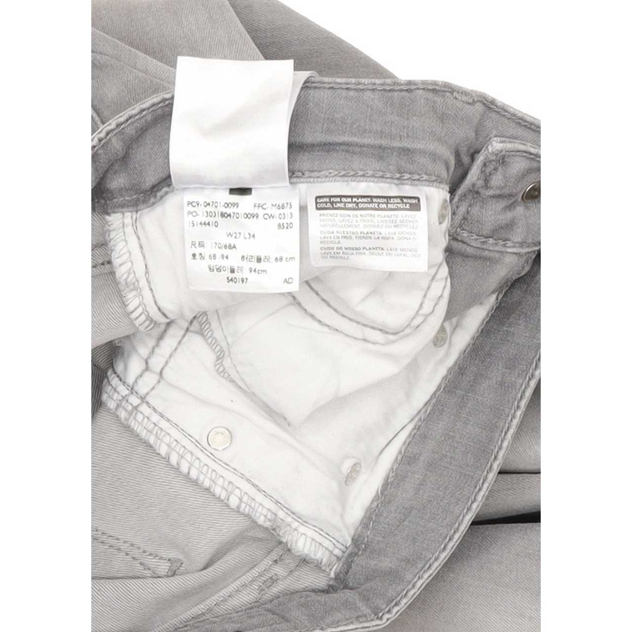Levi's Demi Curve Women Grey Straight Slim Stretch Jeans W27 L29
