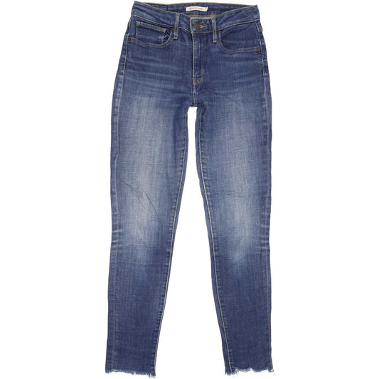 Levi's 721 High Rise Women Blue Skinny Stretch Jeans W27 L29