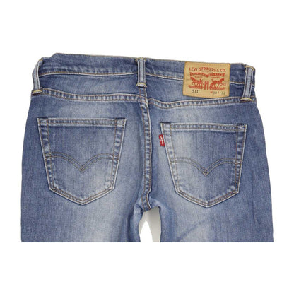 Levi's 511 Men Blue Straight Slim Stretch Jeans W30 L31