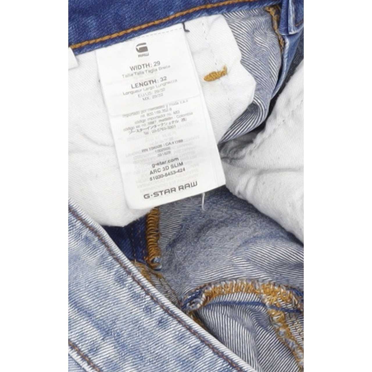 G-Star Arc 3D Men Blue Straight Slim Stretch Jeans W29 L32