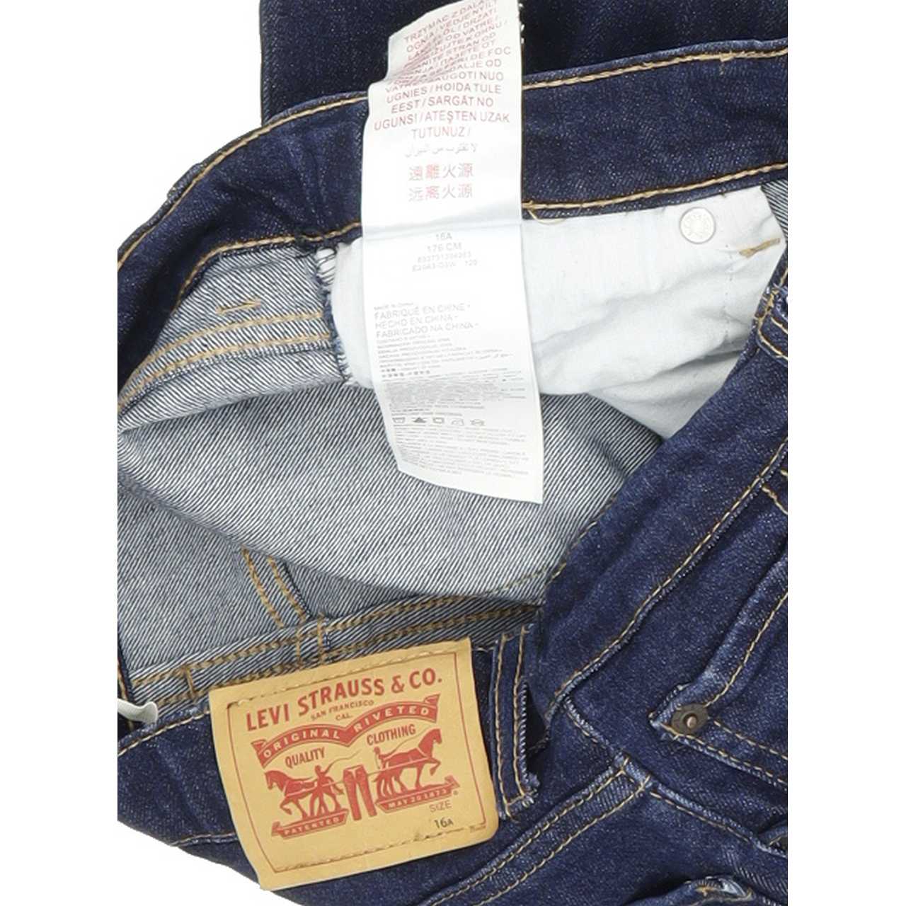 Levi's 510 Kids Blue Skinny Slim Stretch Jeans W27 L31