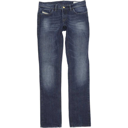 Diesel Liv 008FC Women Blue Straight Regular Stretch Jeans W28 L32
