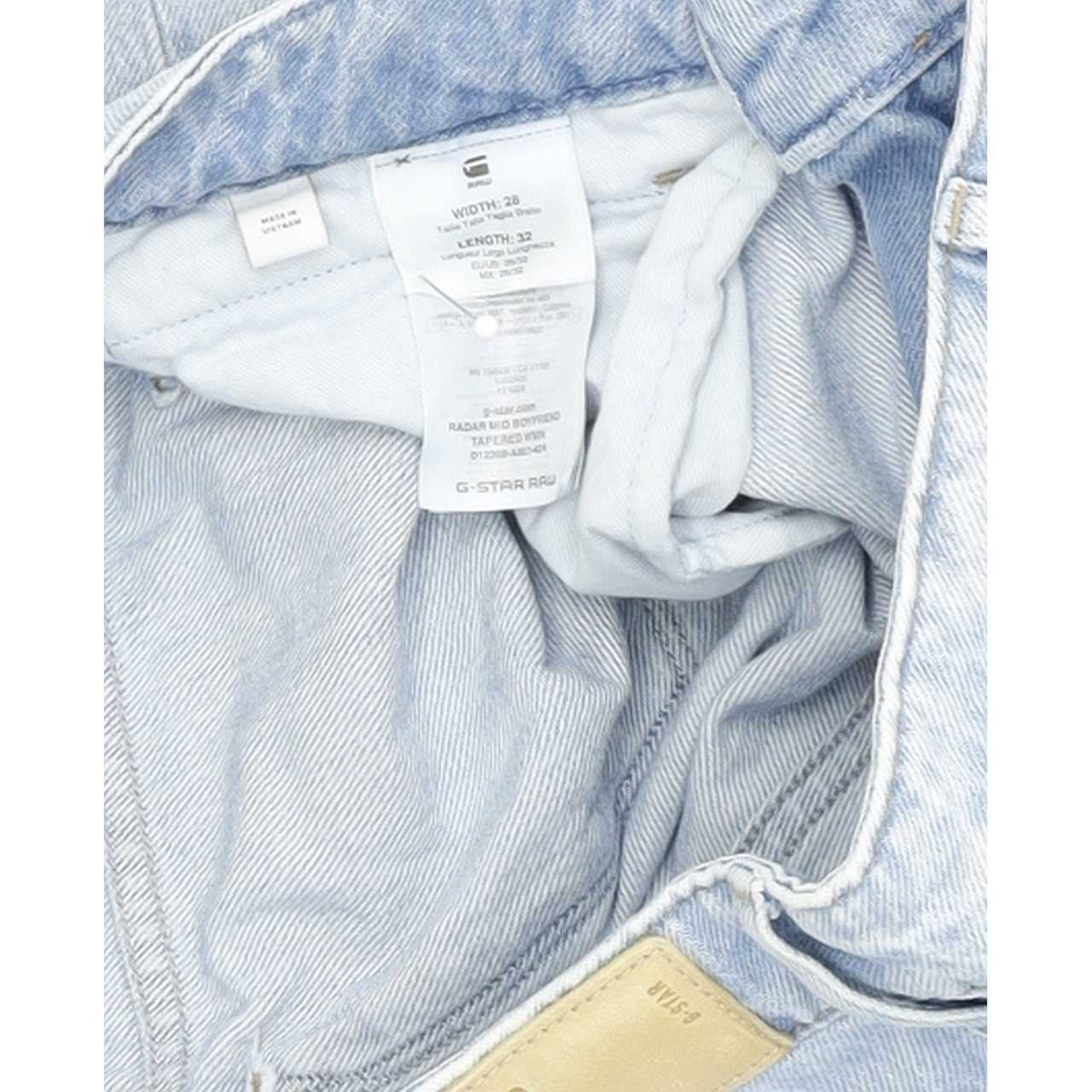 G-Star Radar Women Blue Tapered Regular Boyfriend Jeans W28 L32