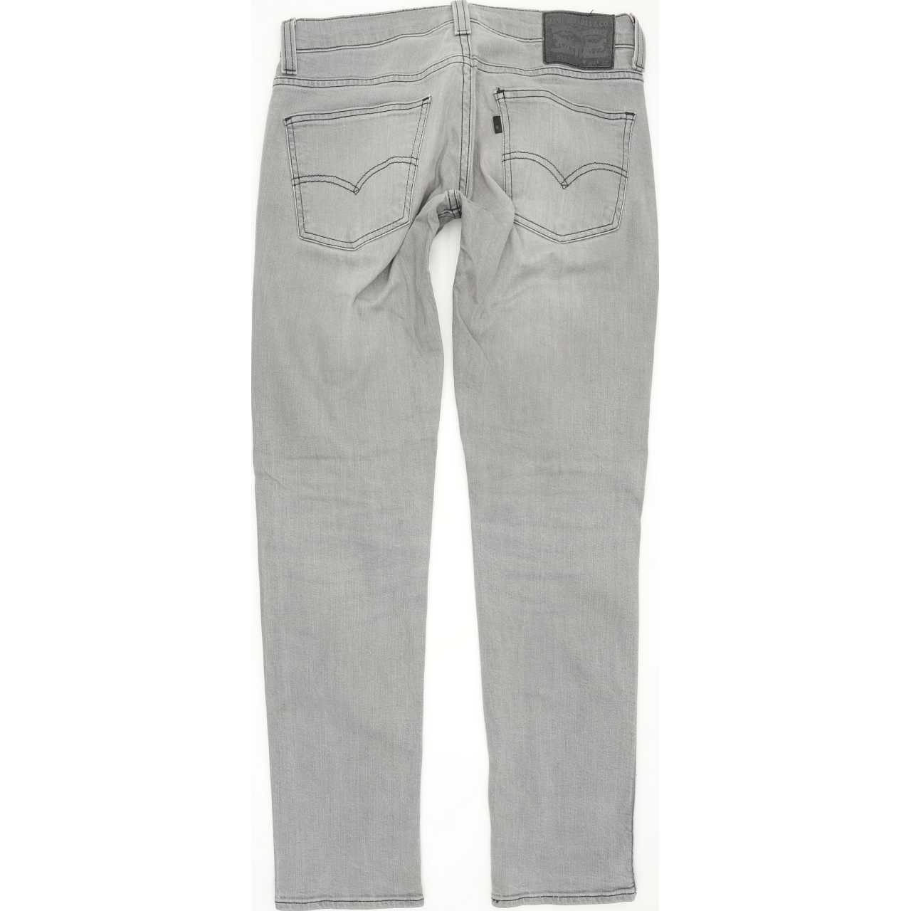 Levi's 511 Men Grey Straight Slim Stretch Jeans W29 L32