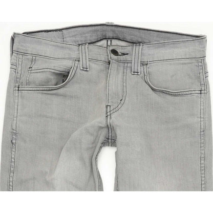 Levi's 511 Men Grey Straight Slim Stretch Jeans W29 L32