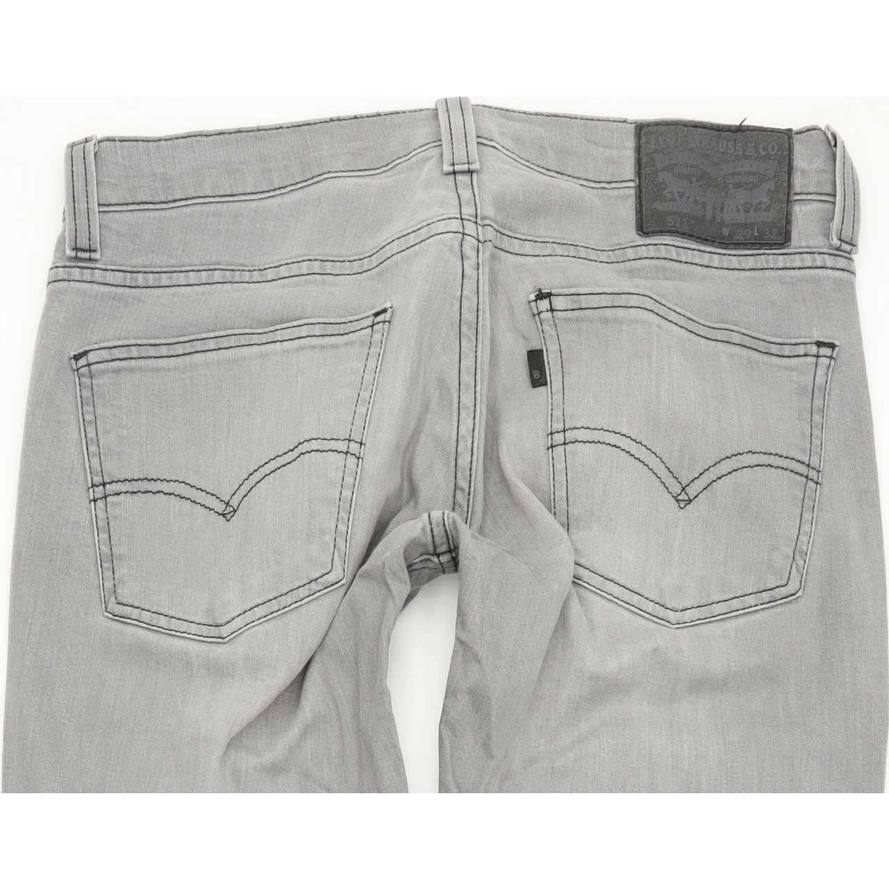 Levi's 511 Men Grey Straight Slim Stretch Jeans W29 L32