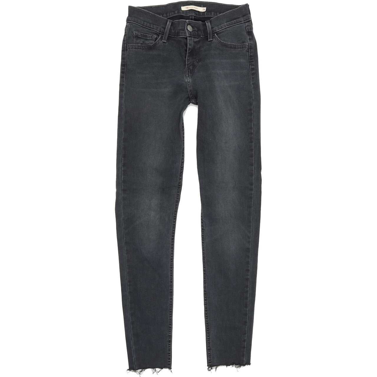 Levi's 710 Super Women Grey Skinny Slim Stretch Jeans W26 L28