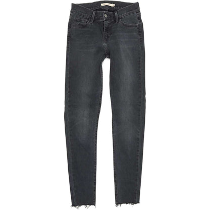 Levi's 710 Super Women Grey Skinny Slim Stretch Jeans W26 L28
