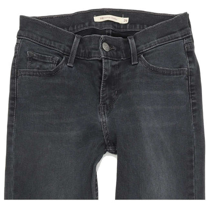 Levi's 710 Super Women Grey Skinny Slim Stretch Jeans W26 L28