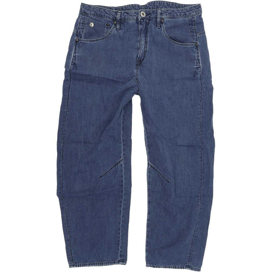 G-Star Arc OS 3D Women Blue Straight Regular Boyfriend Jeans W26 L32