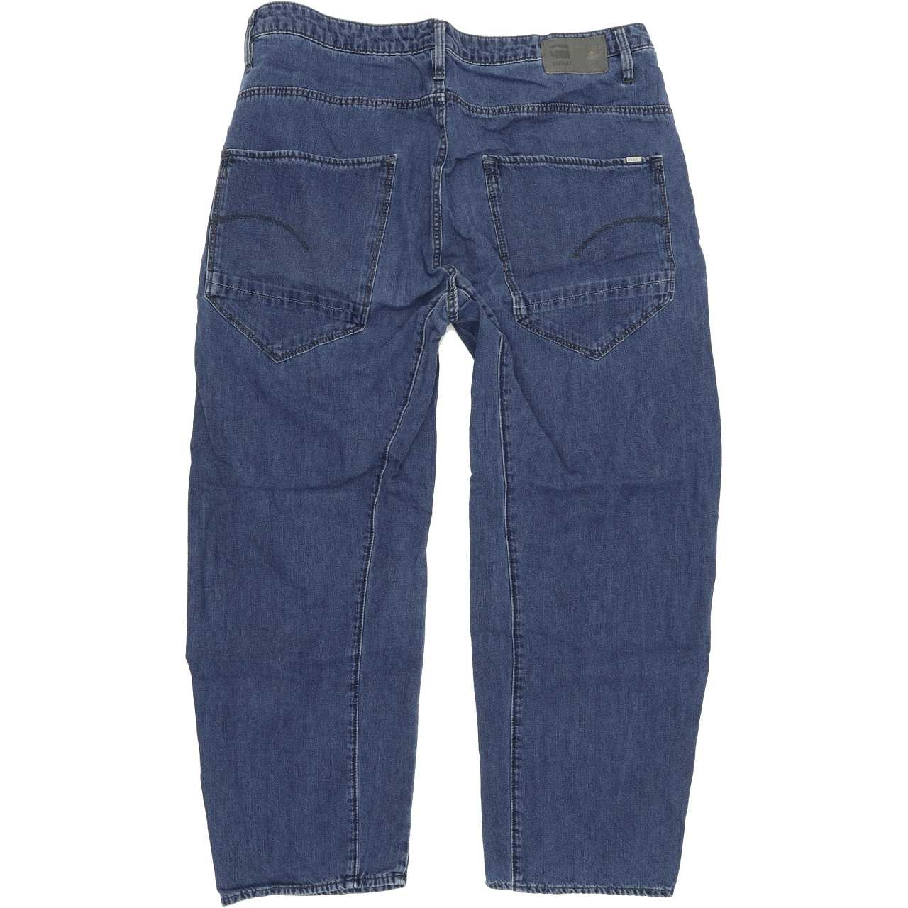 G-Star Arc OS 3D Women Blue Straight Regular Boyfriend Jeans W26 L32