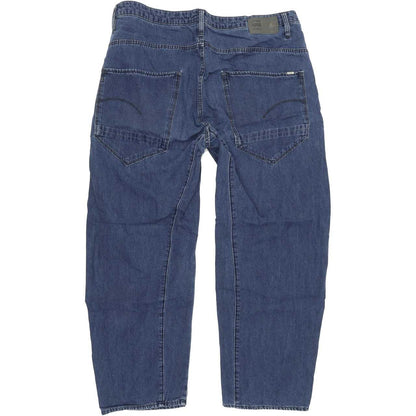 G-Star Arc OS 3D Women Blue Straight Regular Boyfriend Jeans W26 L32
