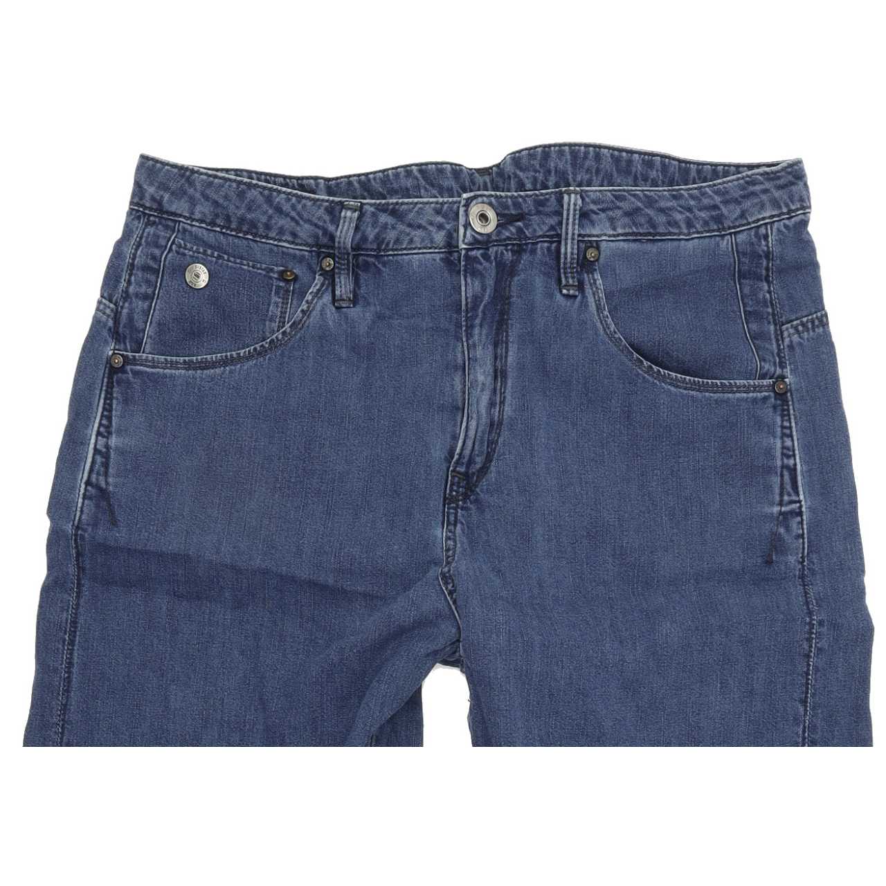 G-Star Arc OS 3D Women Blue Straight Regular Boyfriend Jeans W26 L32