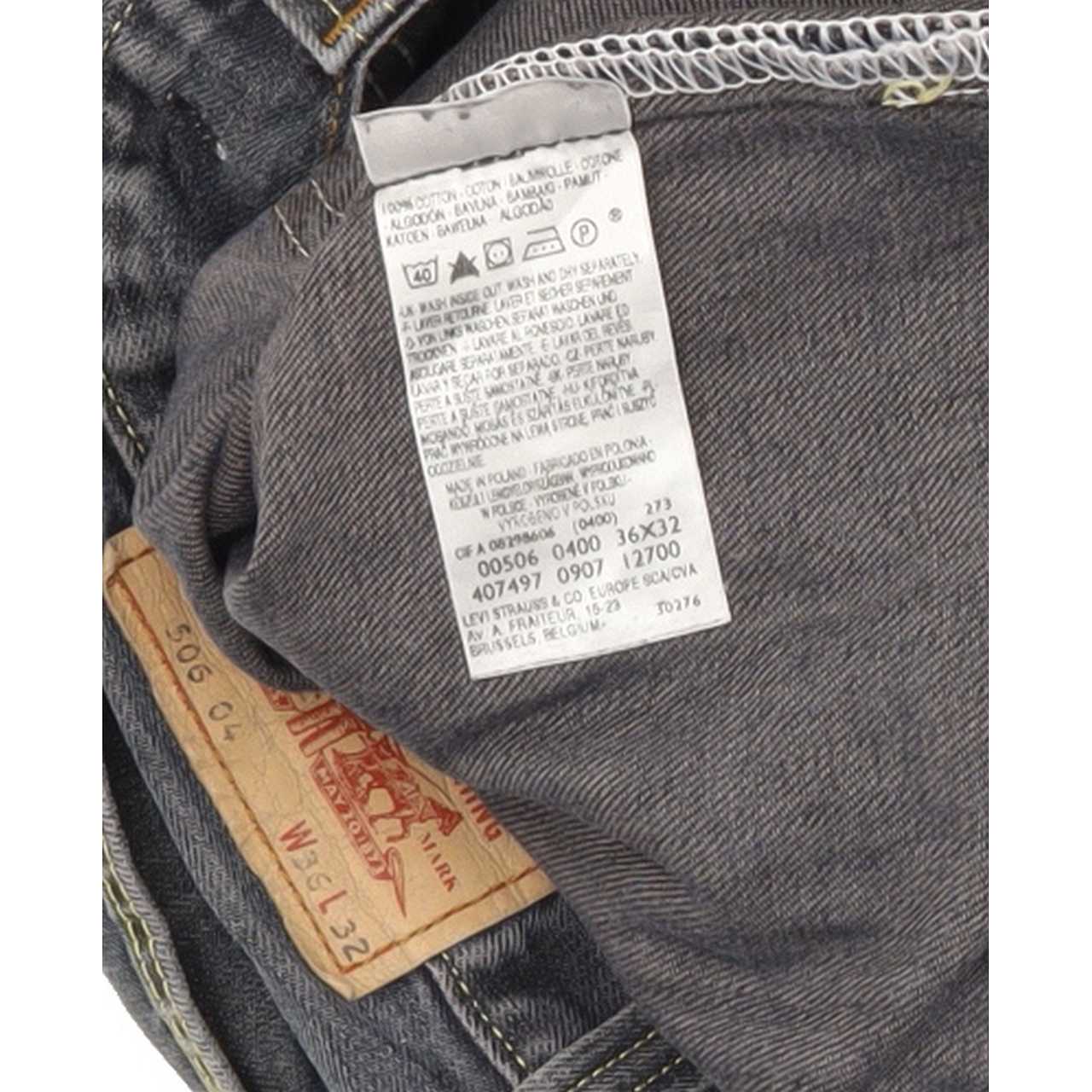 Levi's 506 Men Blue Straight Regular Jeans W36 L27