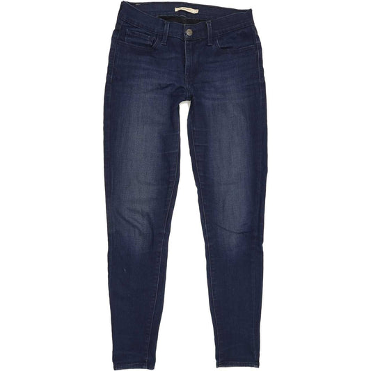 Levi's 710 Women Blue Skinny Regular Stretch Jeans W27 L30