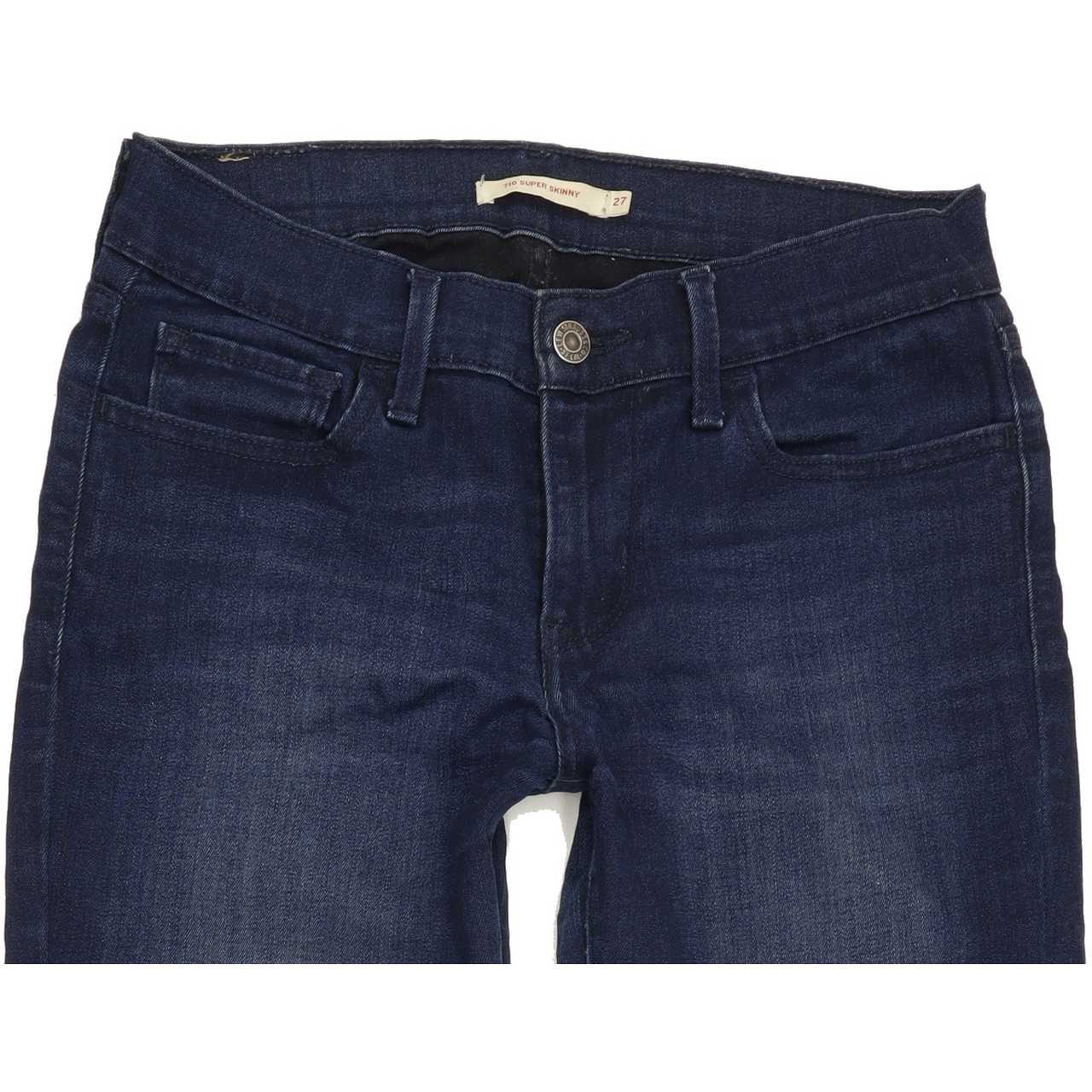 Levi's 710 Women Blue Skinny Regular Stretch Jeans W27 L30