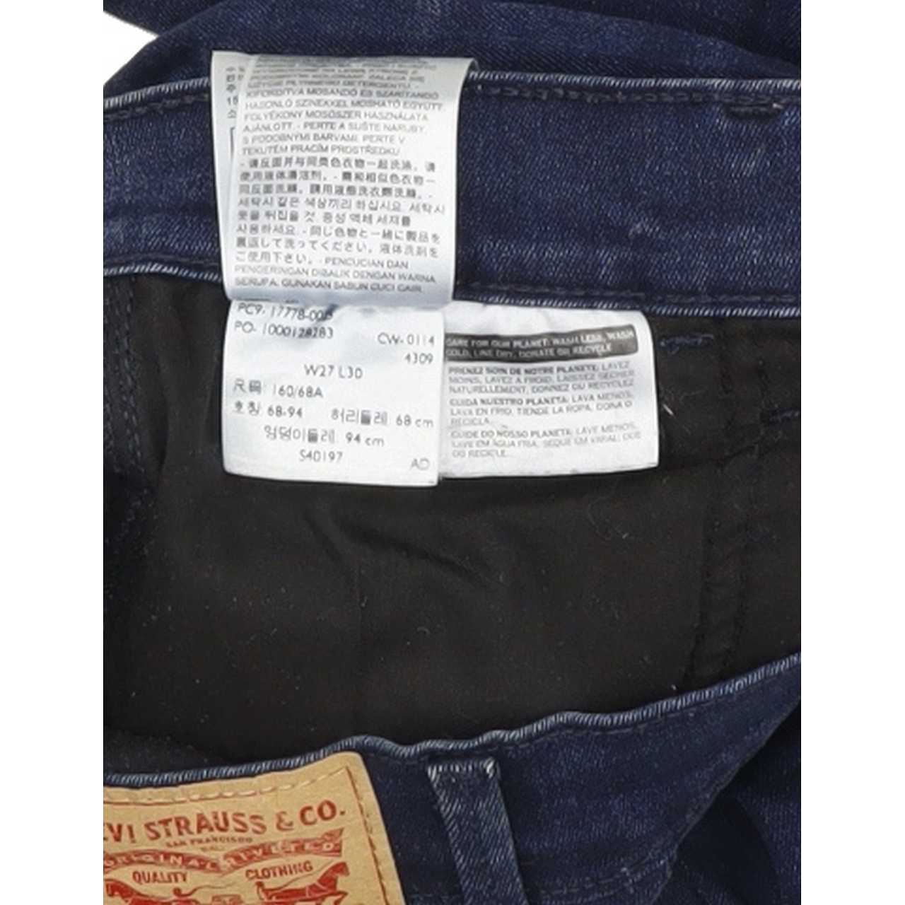 Levi's 710 Women Blue Skinny Regular Stretch Jeans W27 L30
