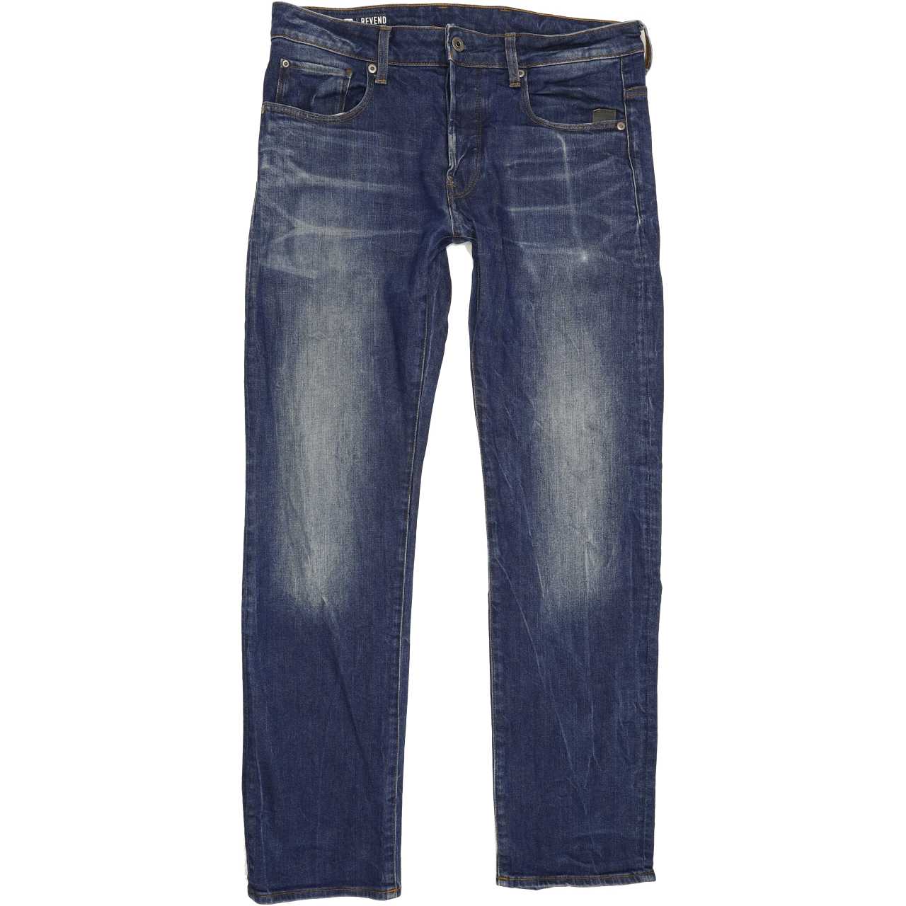 G-Star Revend Men Blue Straight Regular Stretch Jeans W31 L31