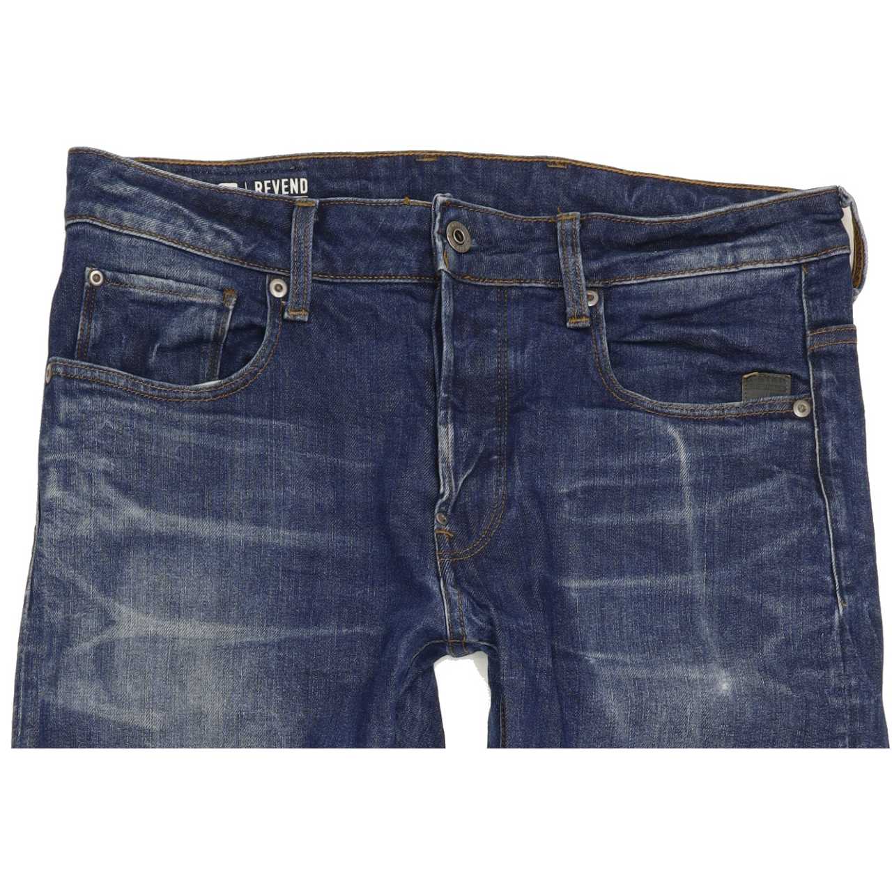 G-Star Revend Men Blue Straight Regular Stretch Jeans W31 L31