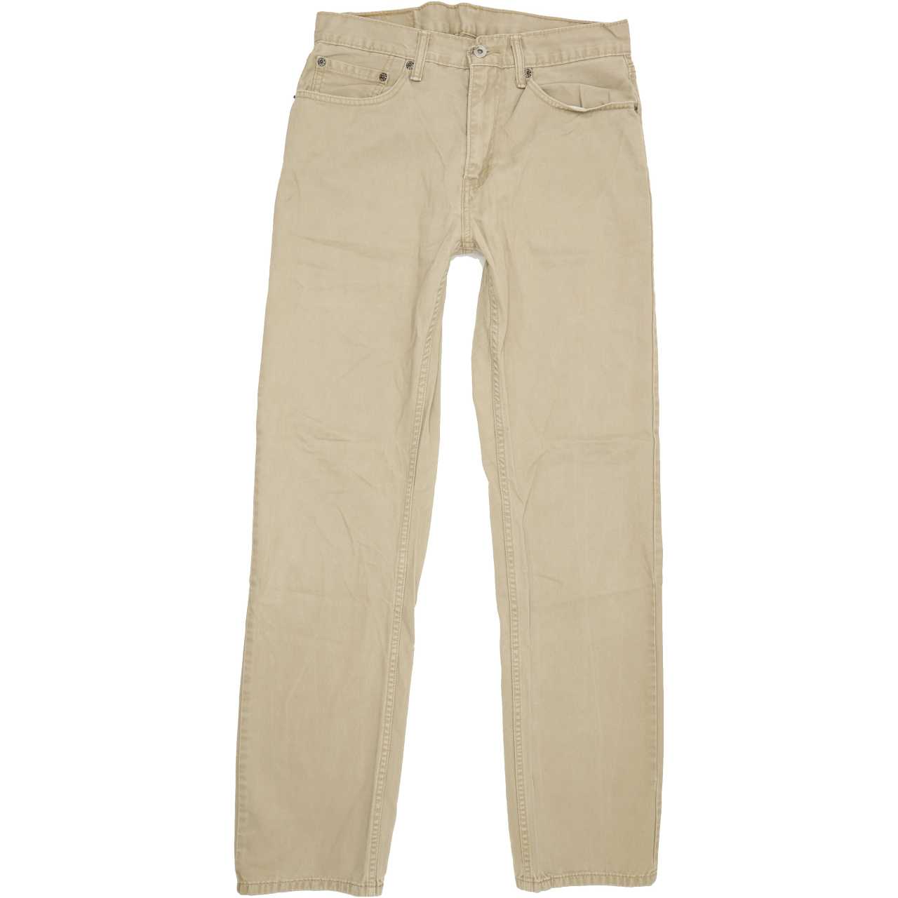 Levi's 505 Men Beige Straight Regular Jeans W32 L33