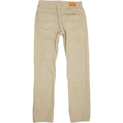 Levi's 505 Men Beige Straight Regular Jeans W32 L33