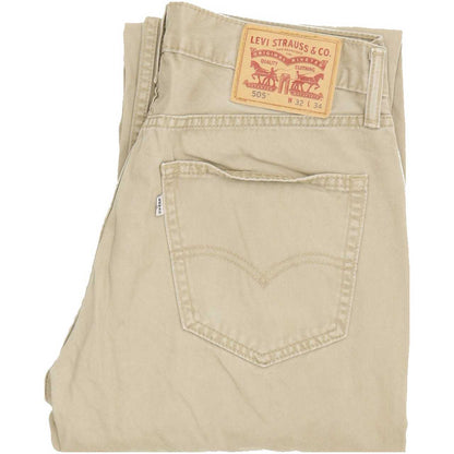 Levi's 505 Men Beige Straight Regular Jeans W32 L33