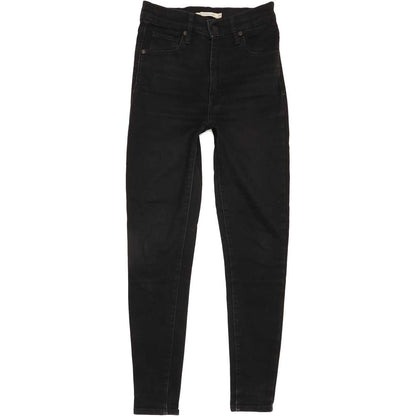 Levi's Mile High Rise Women Black Skinny Stretch Jeans W25 L27