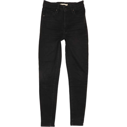 Levi's Mile High Rise Women Black Skinny Stretch Jeans W25 L27