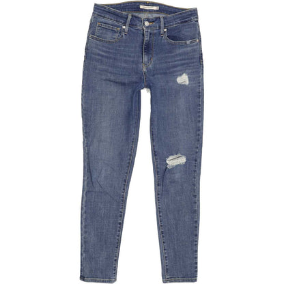 Levi's 721 High Rise Women Blue Skinny Stretch Jeans W28 L28