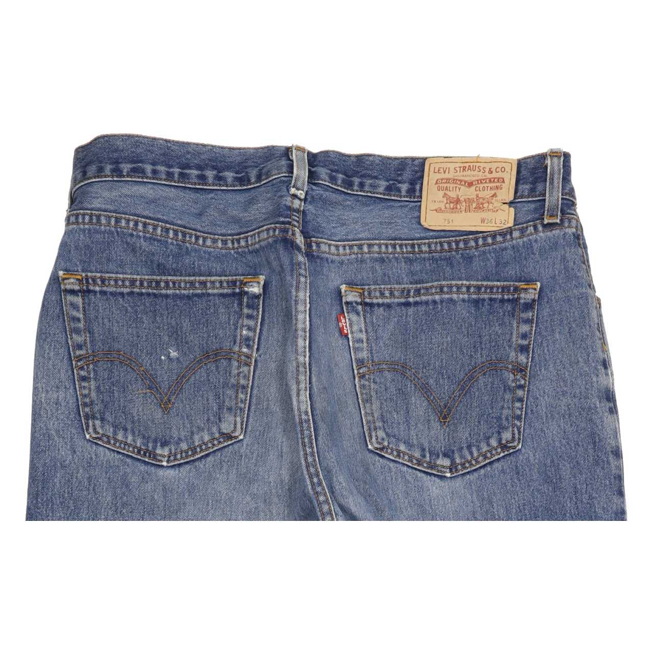 Levi's 751 Men Blue Straight Regular Jeans W36 L29