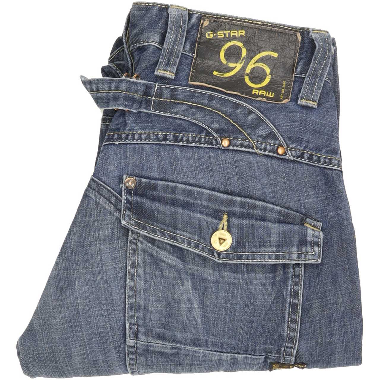 G-Star Men Blue Straight Regular Jeans W31 L29