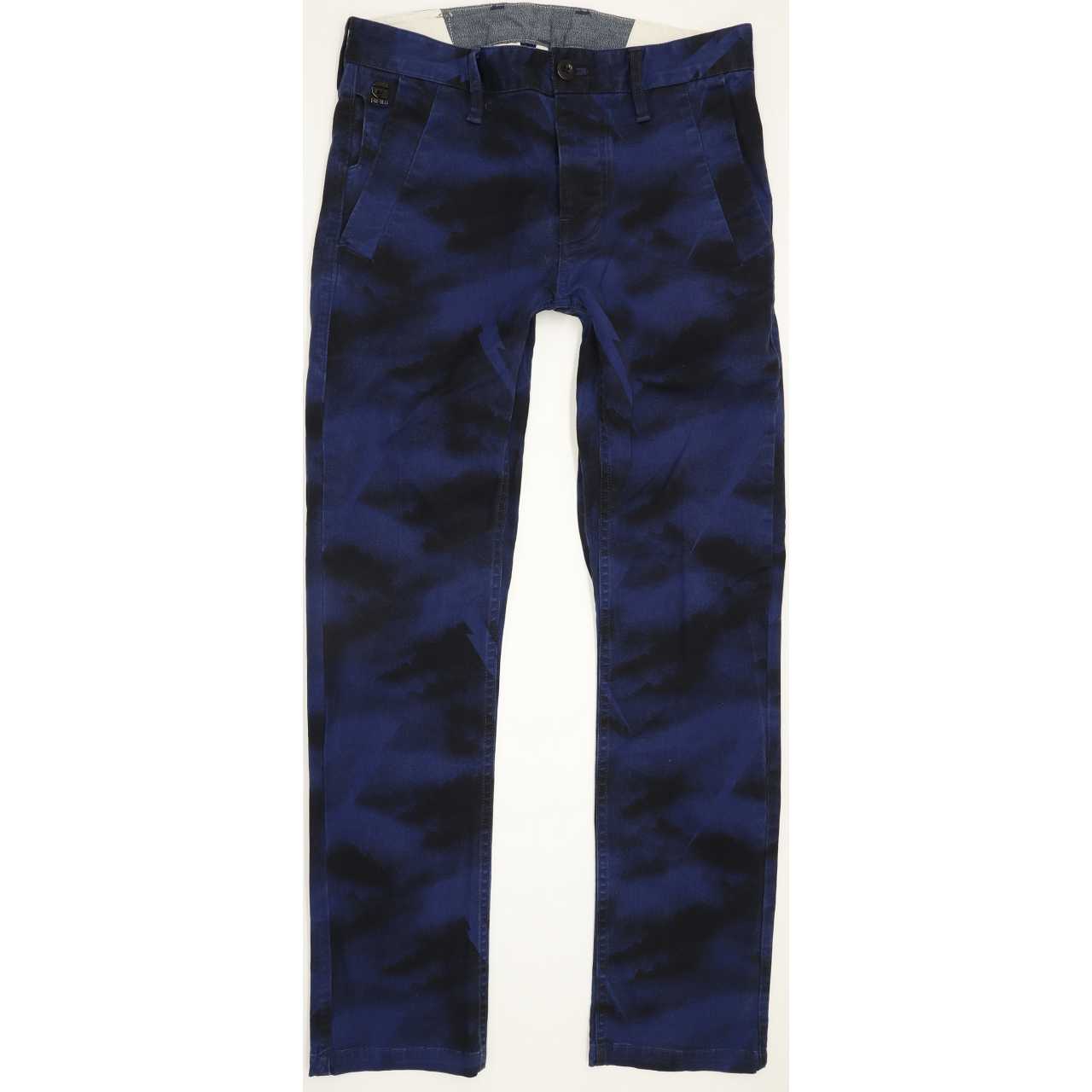 G-Star Bronson Men Blue Straight Slim Chino Stretch Jeans W31 L30