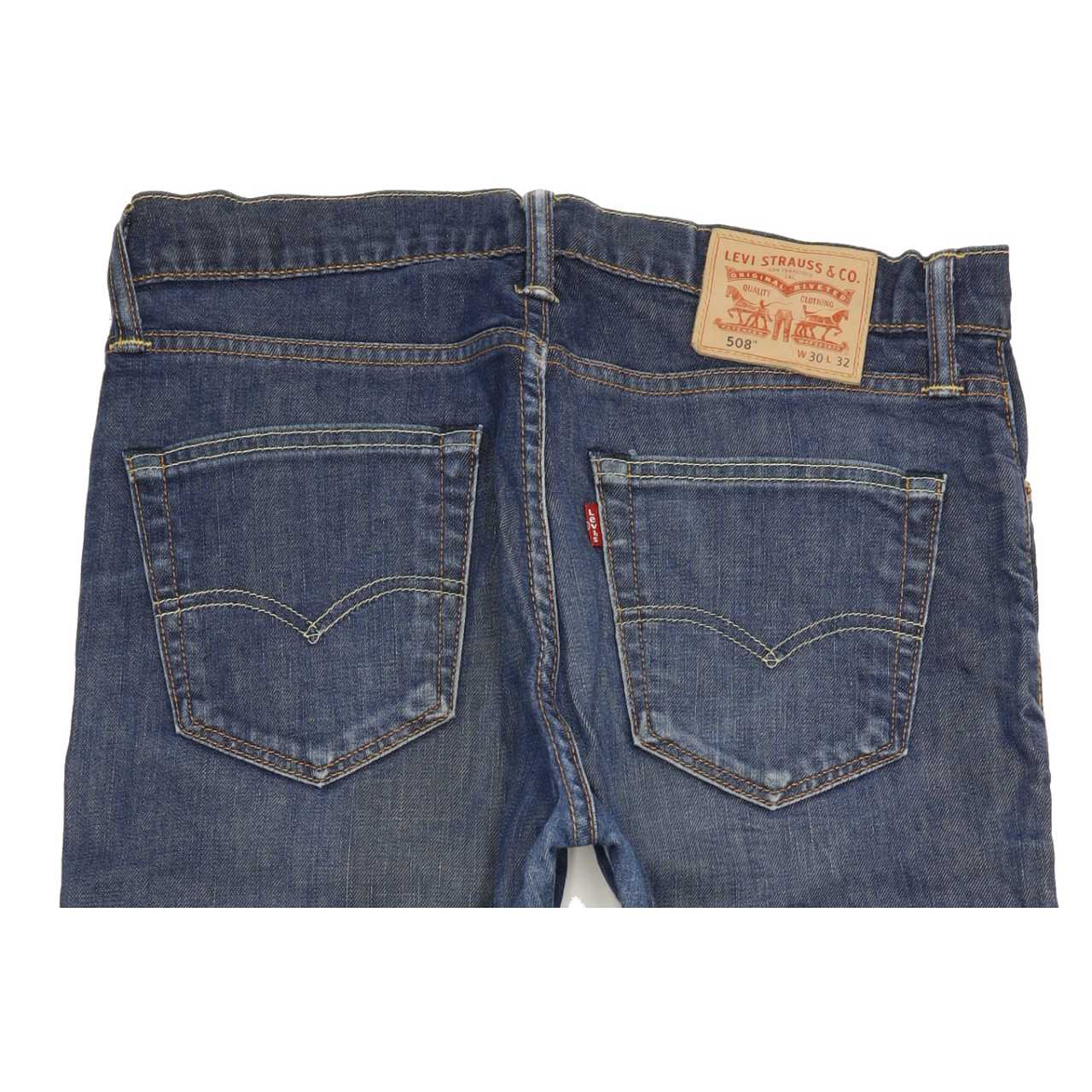 Levi's 508 Men Blue Straight Slim Stretch Jeans W31 L31