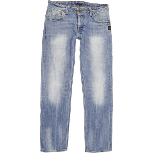G-Star Attacc Men Blue Straight Slim Jeans W31 L31