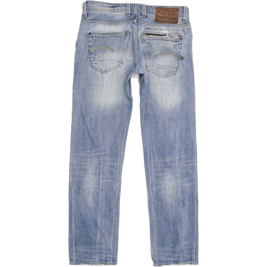 G-Star Attacc Men Blue Straight Slim Jeans W31 L31