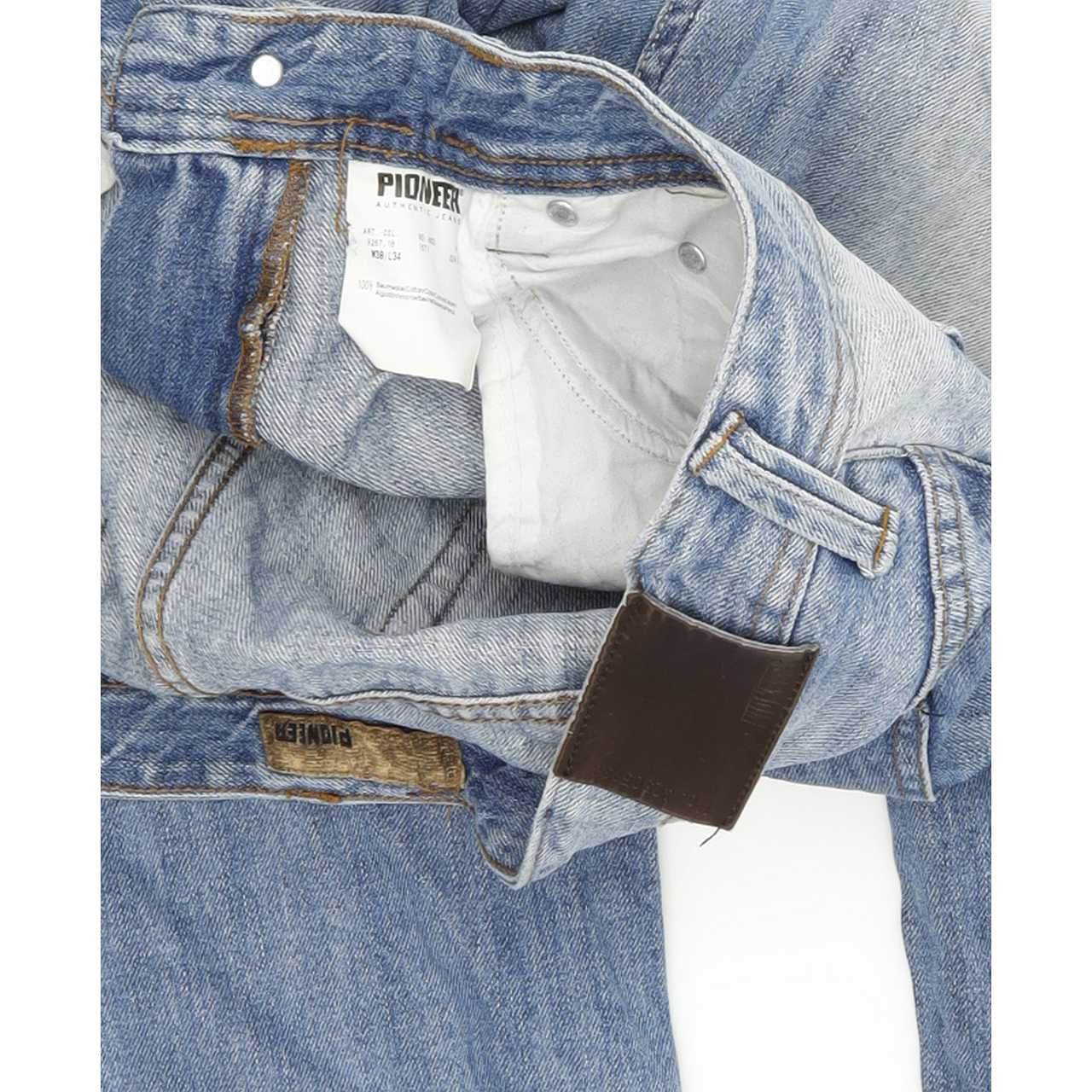 Pioneer Men Blue Straight Regular Jeans W38 L34