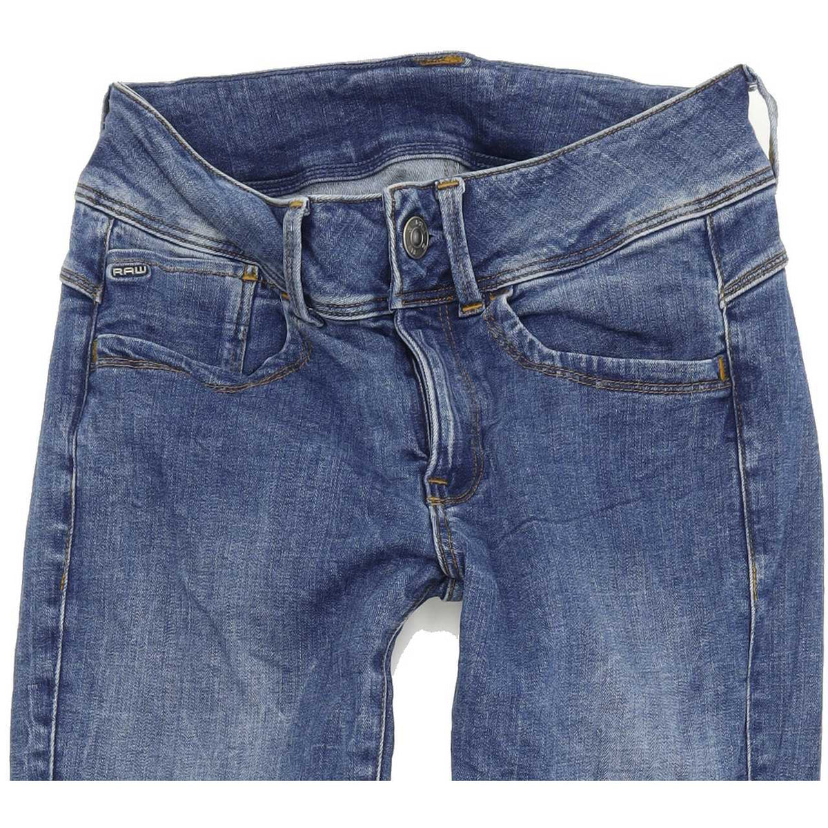 G-Star Women Blue Skinny Slim Stretch Jeans W25 L30