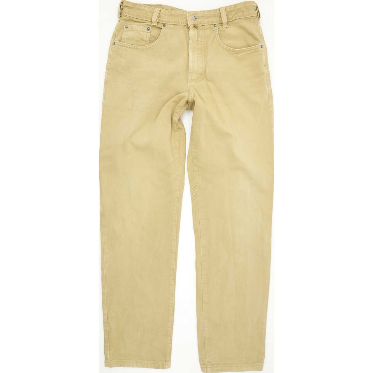 Joker Double Saddle  Men Beige Straight Regular Jeans W33 L32