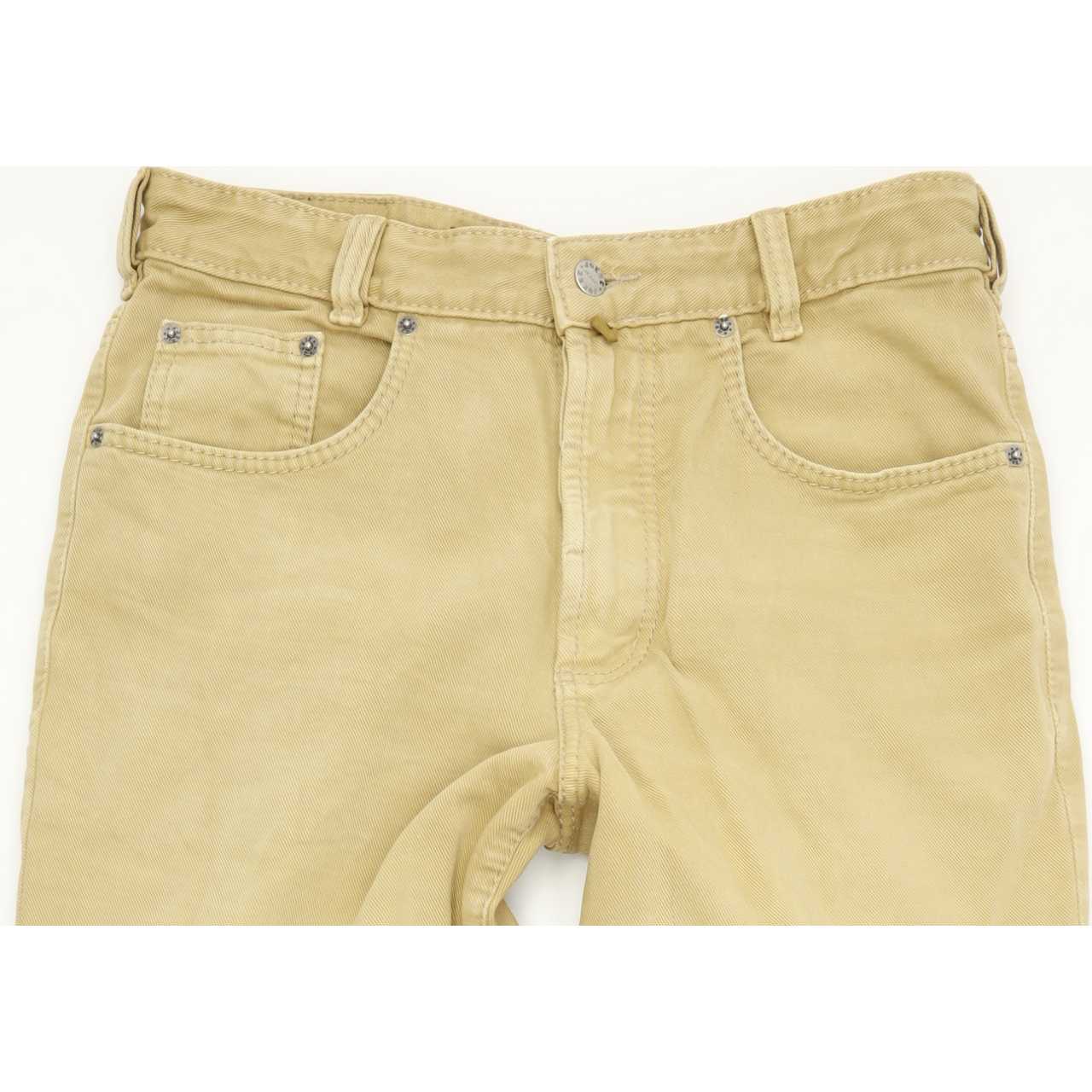 Joker Double Saddle  Men Beige Straight Regular Jeans W33 L32