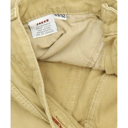 Joker Double Saddle  Men Beige Straight Regular Jeans W33 L32