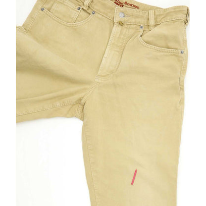 Joker Double Saddle  Men Beige Straight Regular Jeans W33 L32