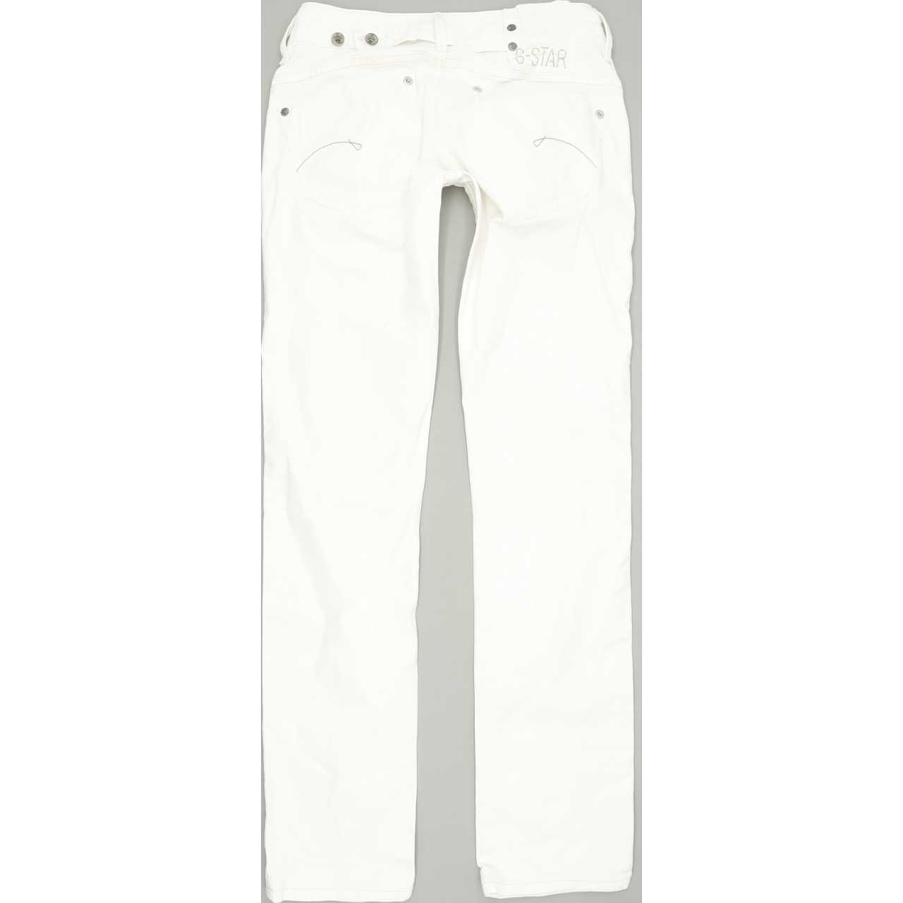G-Star Midge Women White Straight Regular Stretch Jeans W26 L32