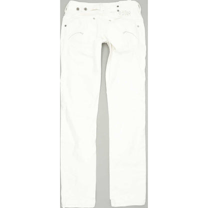 G-Star Midge Women White Straight Regular Stretch Jeans W26 L32