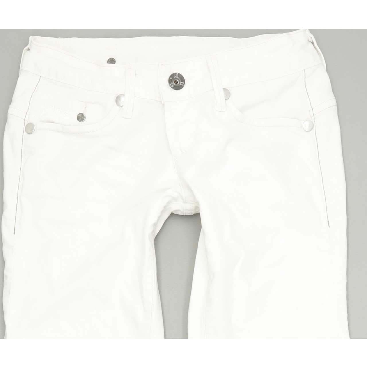 G-Star Midge Women White Straight Regular Stretch Jeans W26 L32