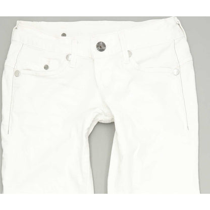 G-Star Midge Women White Straight Regular Stretch Jeans W26 L32