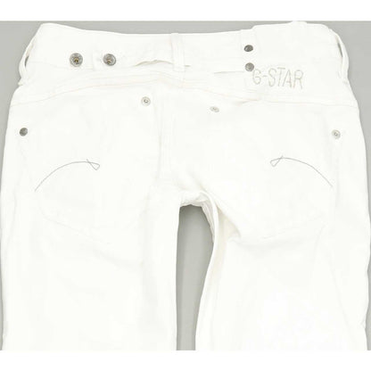 G-Star Midge Women White Straight Regular Stretch Jeans W26 L32