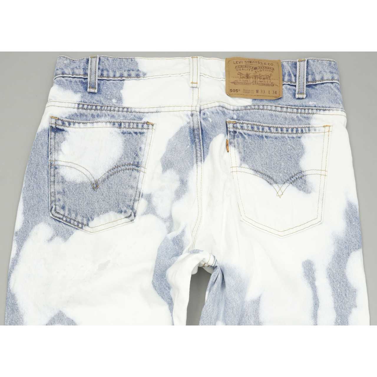 Levi's 505 Men Blue Straight Regular Jeans W33 L34