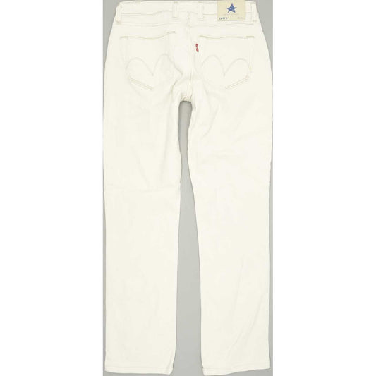 Levi's 1040 Women Beige Straight Regular Stretch Jeans W30 L30